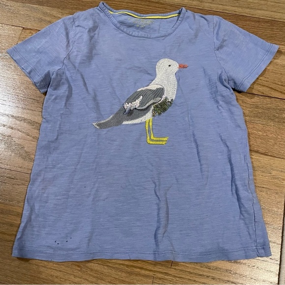 Mini Boden Seagull Appliqué T-Shirt - Picture 1 of 5